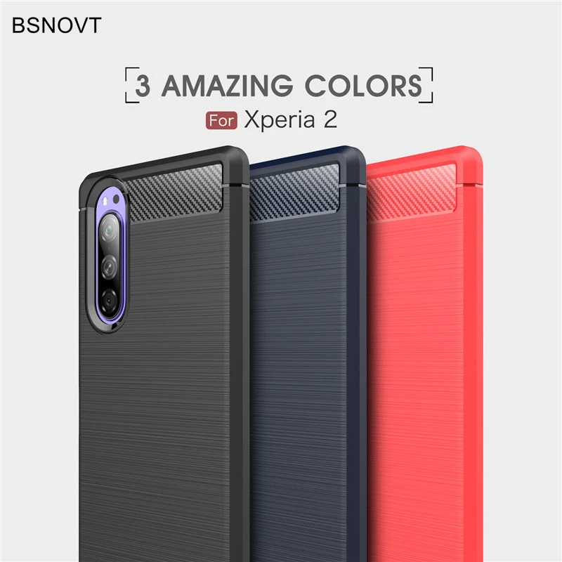 BSNOVT чехол для sony Xperia 2 противоударный силиконовый матовый бампер Funda Coque - купить