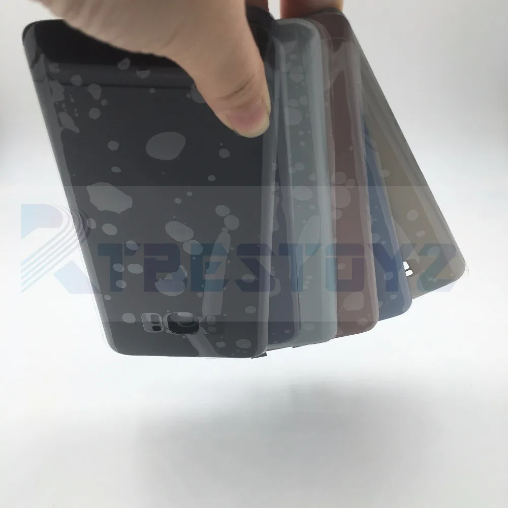 RTBESTOYZ 10 шт./лот Замена для Samsung Galaxy S8 G950 G950F Задняя крышка батареи Дверь стеклянная