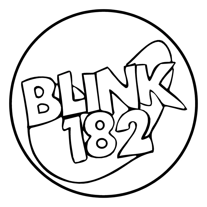 Стикеры для стайлинга автомобиля с текстом BLINK 182 модные в стиле панк рок