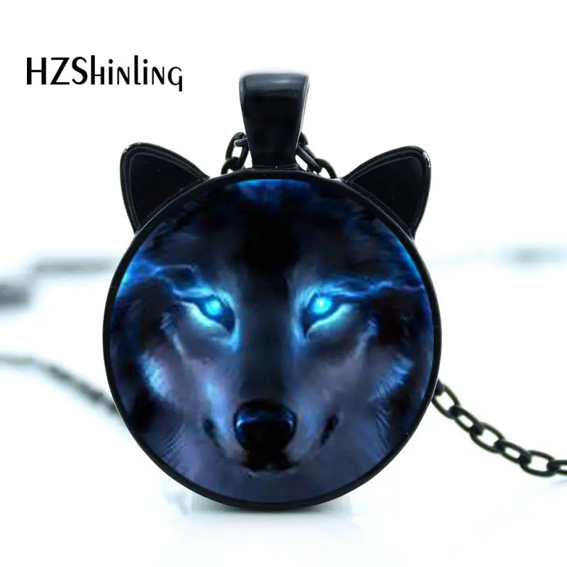 Кулон в виде волка скандинавский кабошон с фото кулон HZ2 2017|cabochon necklace|wolf necklacependant