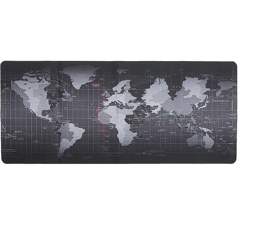 Супер большой размер 900X400MM/1000X500MM коврик для мыши со старой картой мира