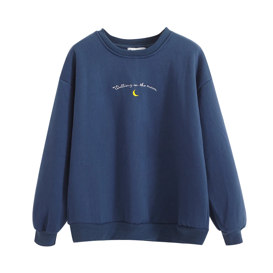 2018 корейский стиль новый белый пуловер Модные женские туфли кофты осень-зима