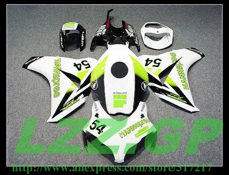 

Injection fairing for HONDA CBR1000RR 2008 2009 2010 2011 CBR1000 RR 08 09 10 11 motorcycle fairings kit white green black #l5i