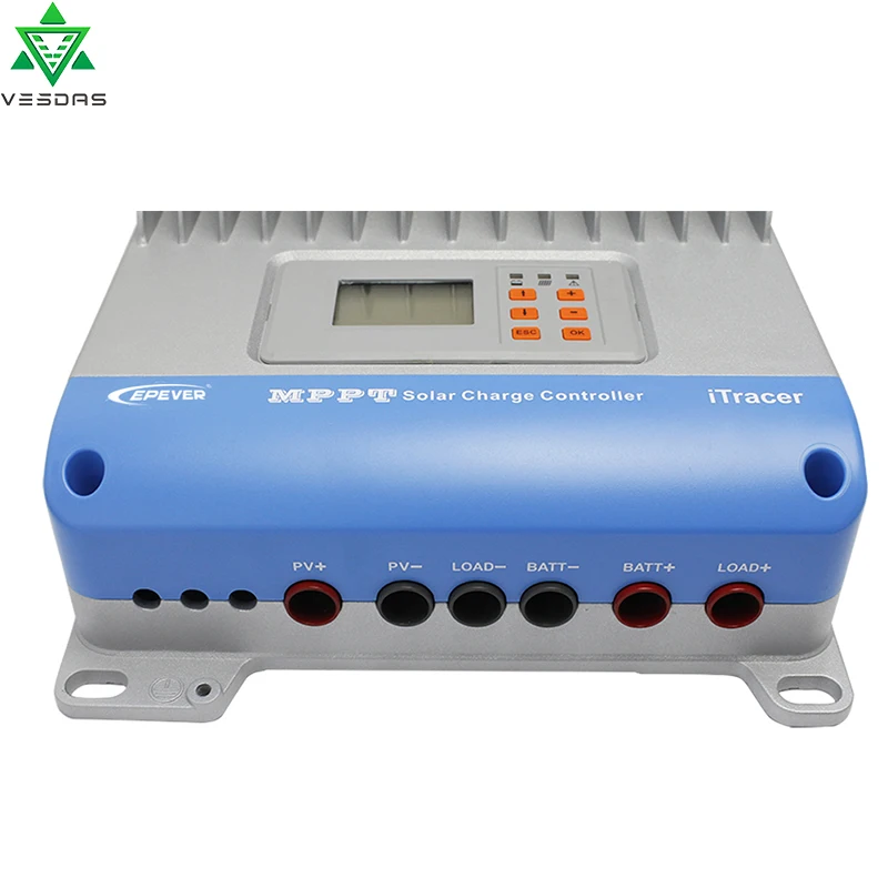 MPPT 45A 60A Солнечный Контроллер заряда 12 V 24 V 36 V 48 V автоматическая работа с ЖК-дисплеем