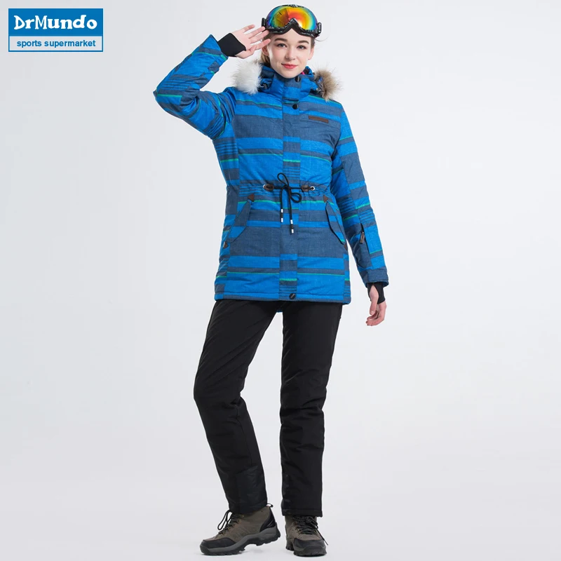 Новинка 2018 Женская лыжная одежда лыжные куртки и штаны комплекты для сноуборда