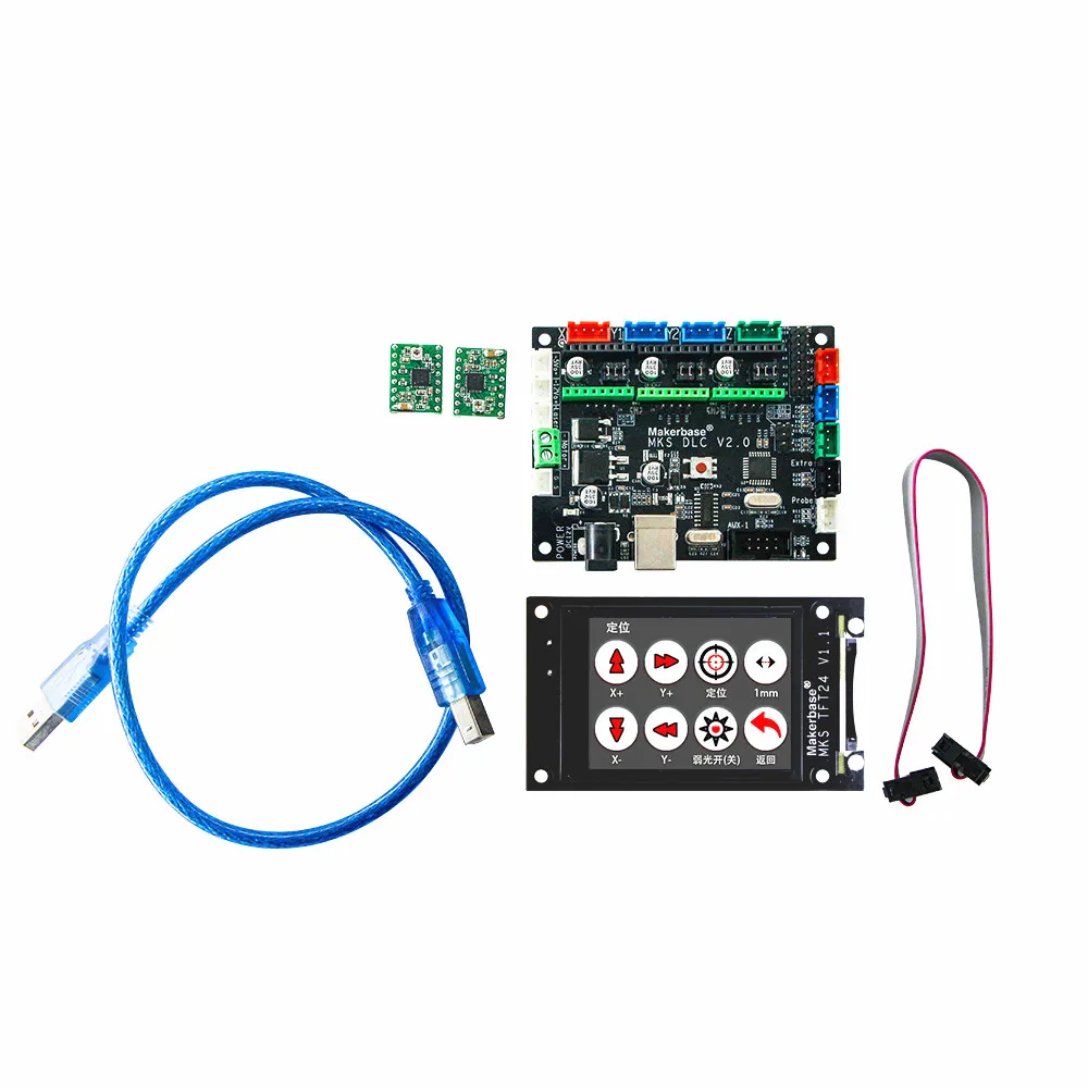 OFF LINE MKS DLC GRBL CNC контроллер + mks tft 24 сенсорный экран ЧПУ гравировка лазерная