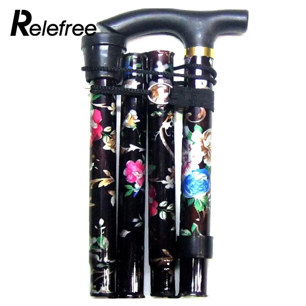 

Walking Stick Cane Elderly T Handle Retractable Travel By Walking Camp Off Road Outdoor Aluminium Metal Stick Trekking Pole