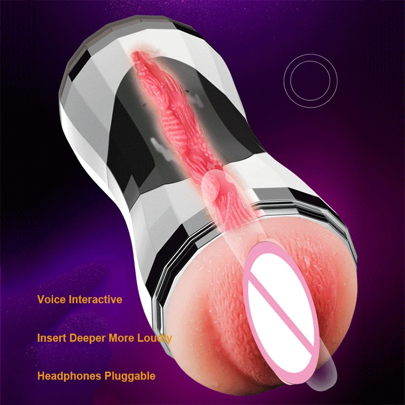 Двойной отверстие вибрации мастурбационная манжета для мужчин Реалистичная