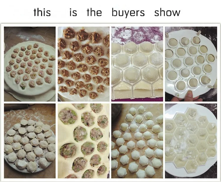Дизайн, кухонный самодельный быстрый инструмент для пельменей Jiaozi, кондитерский инструмент, пластиковая 19 отверстий, формочка для приготовления пельменей