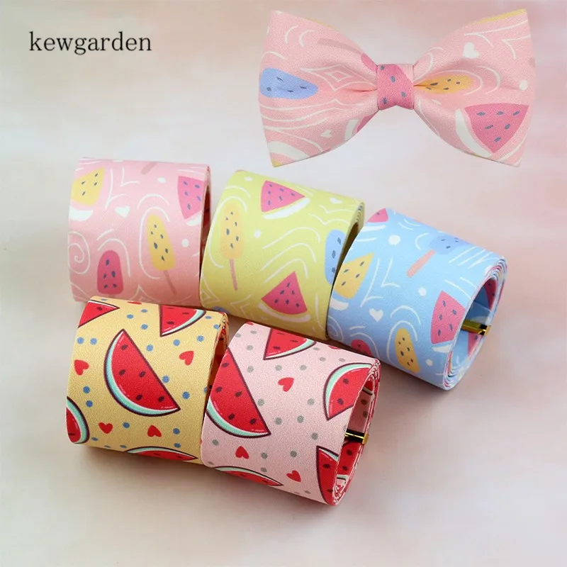 Kewgarden DIY брошь для стула-бабочки атласная лента арбузная ткань слоев Женская 1 &quot1