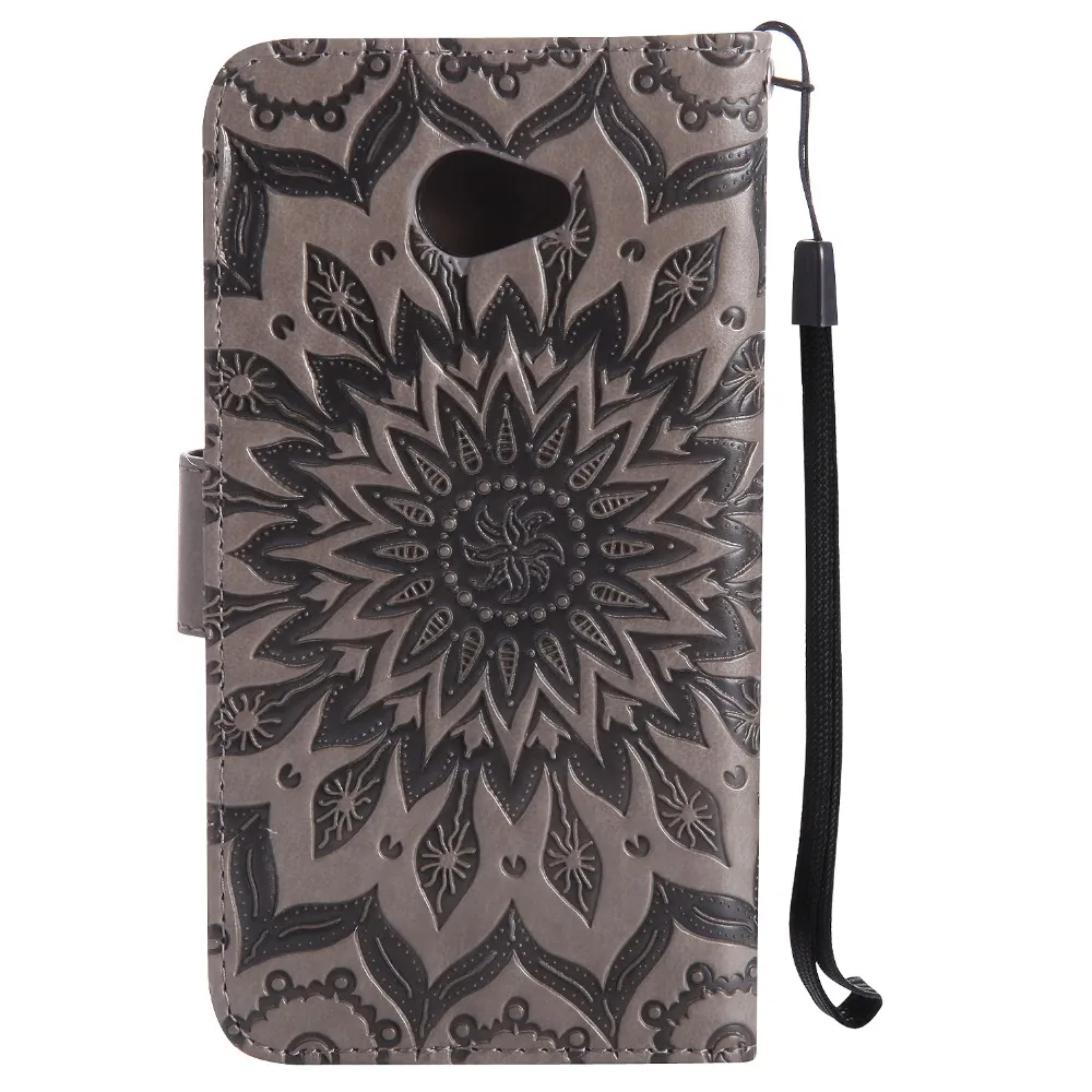 Чехол с подсолнухом из искусственной кожи для fundas LG K5 чехол X220 5 дюймов + держатель