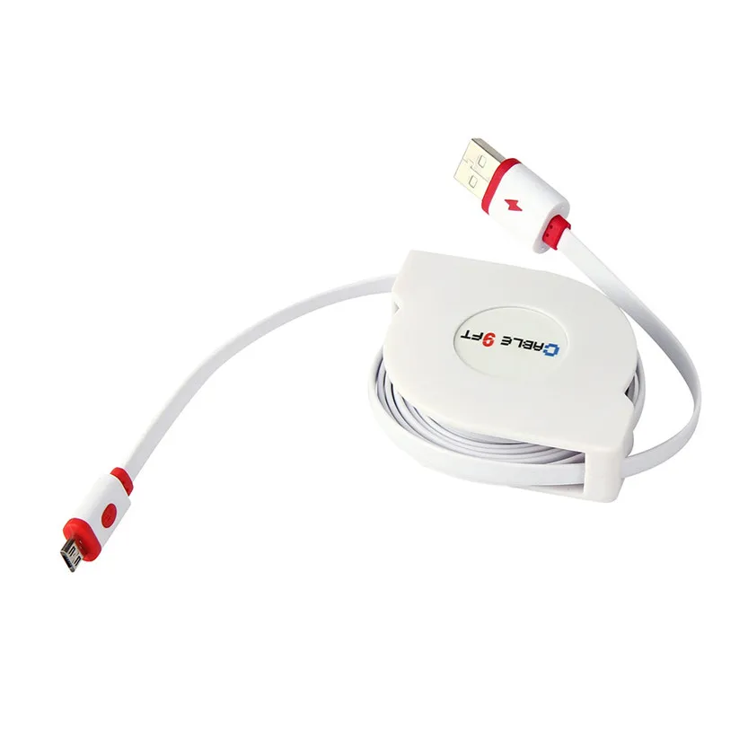 Выдвижной кабель с Micro USB на 1 м для Samsung Galaxy S7 Edge SZ0213 #21|2a usb|samsung usb 2ausb 2a |