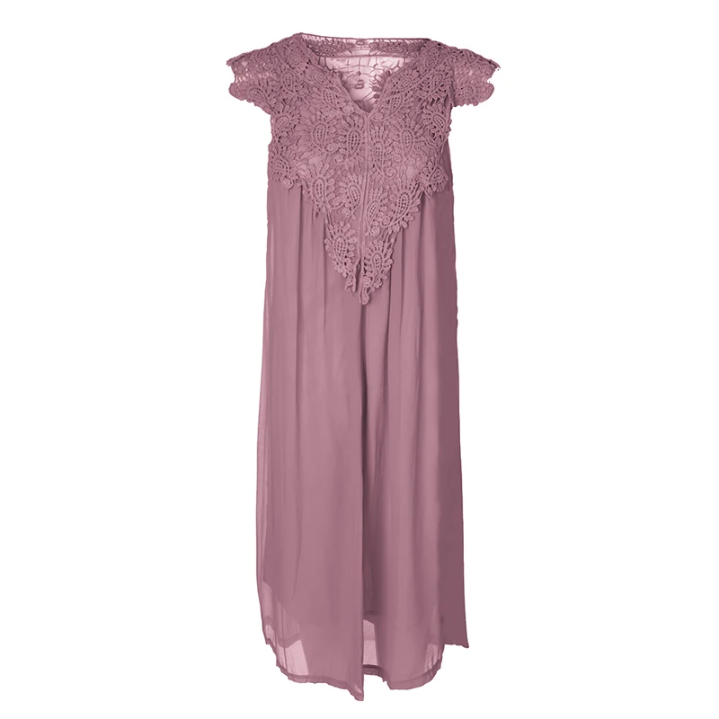 2018 Сексуальное Женское кружевное ажурное пляжное платье Vestido свободное белое