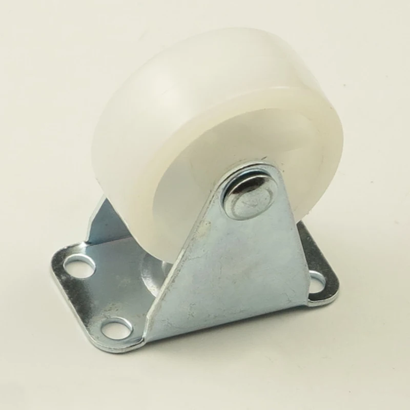 4PCS White 1.5'' Nylon Rigid Casters Furniture Wheelchair Sofa Wheels Small Counter Oriented Caster For Hardware Equipments |