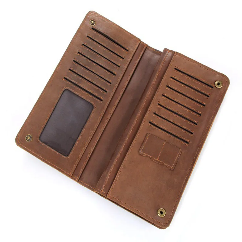 2017 Vintage Genuine Leather Men Wallet with Card Holders Bifold Zipper Business Clutch Bag High Quality | Багаж и сумки