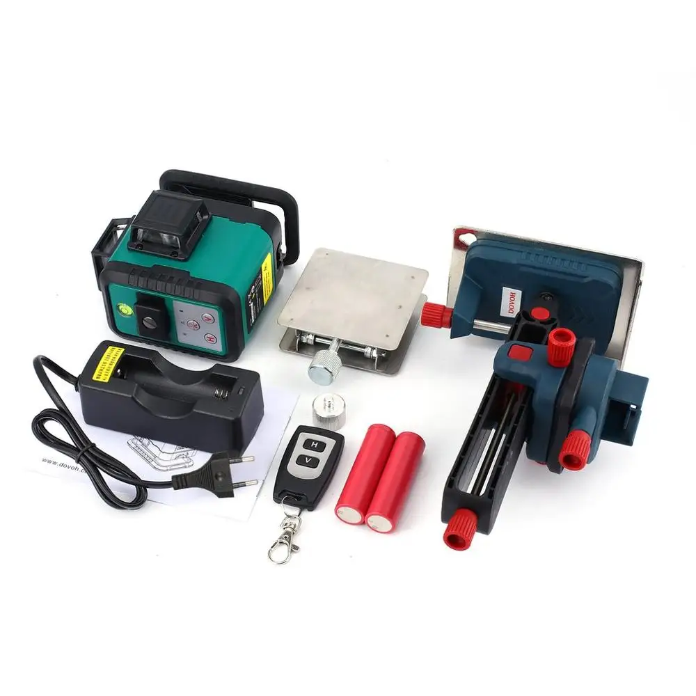 DOVOH 12 Lines Green Light Laser Levels Leveling Instrument Self-leveling Leveler Vertical Horizontal Cross | Инструменты
