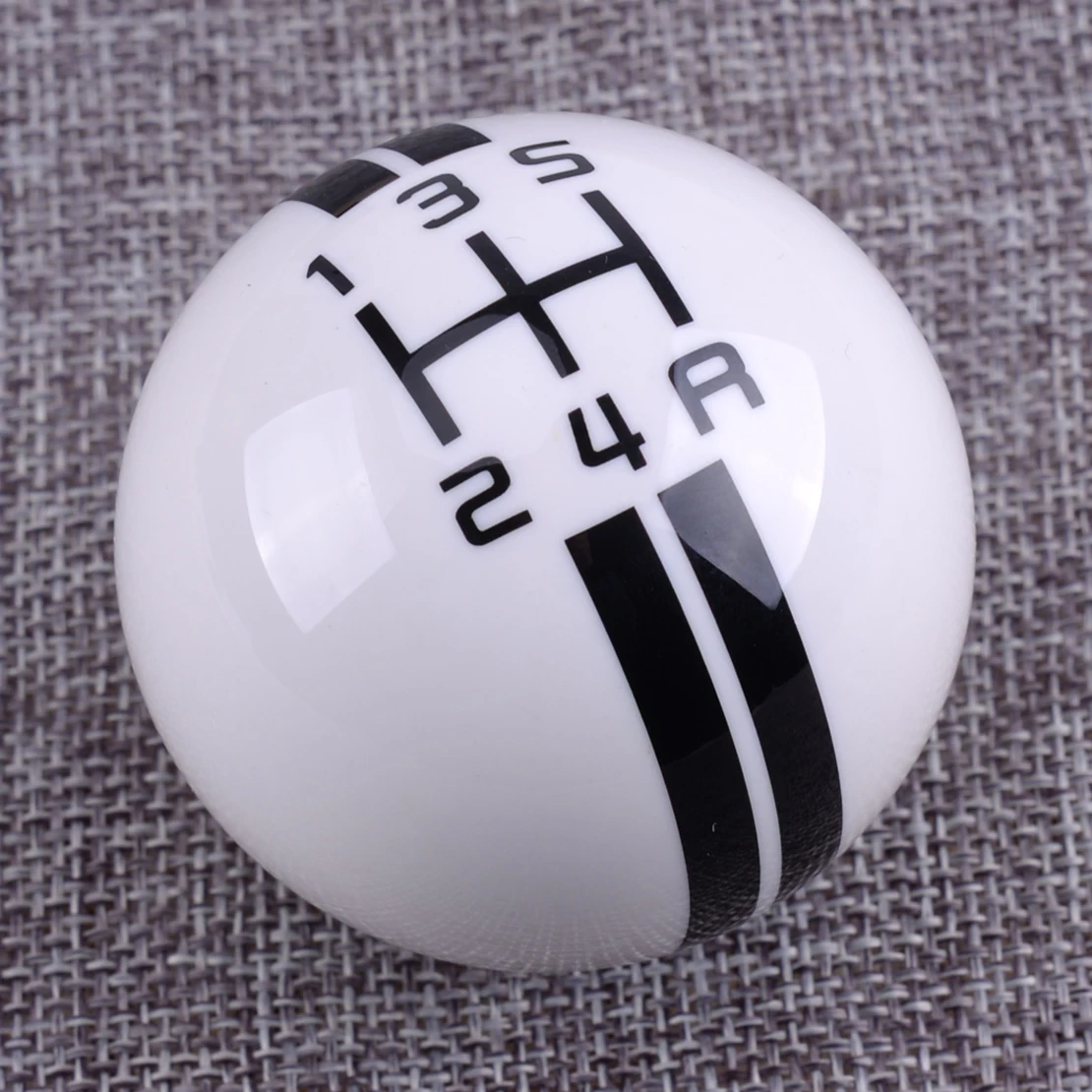 

DWCX New Car Styling Accessories Resin Craft 5 Speed White Car Manual Gear Shift Knob Shifter Lever Fit For Ford Mustang GT500