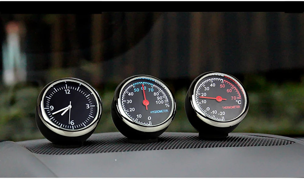 Новые автомобильные цифровые часы Mini Car автомобильный термометр гигрометр