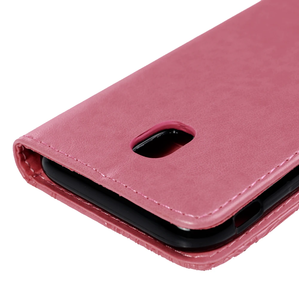 3D Тиснение Флип кожаный чехол для Samsung Galaxy J3 2017 (J330) европейская версия Coque кошелек