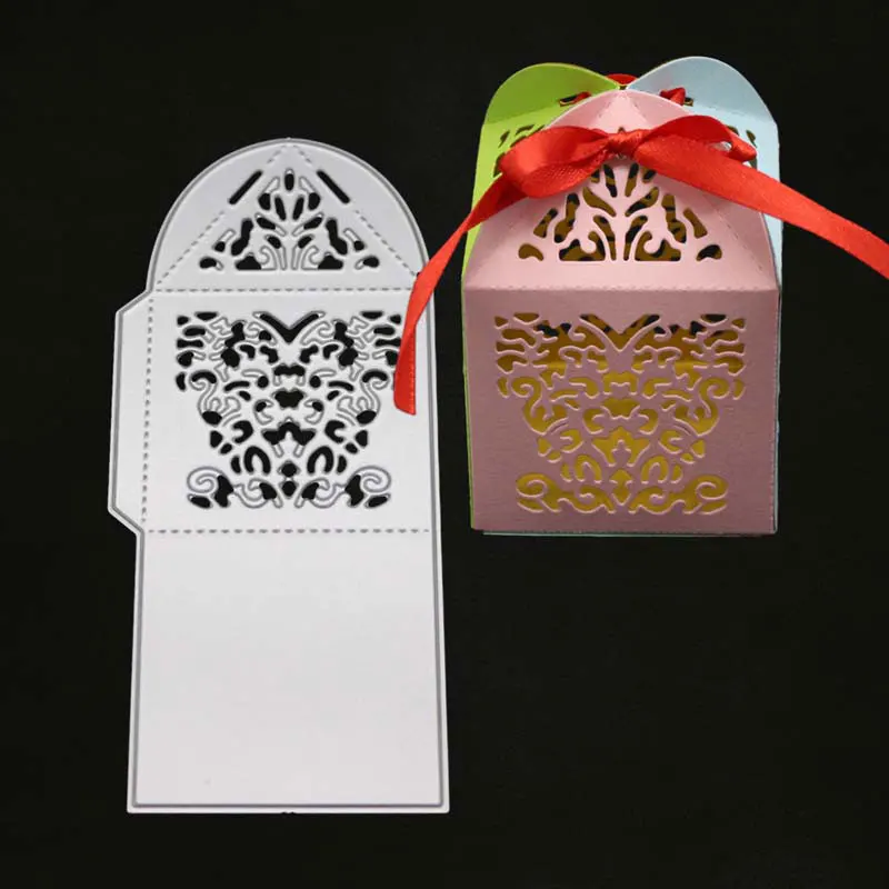 Подарочная коробка металлические режущие штампы Скрапбукинг для карт Сделай Сам