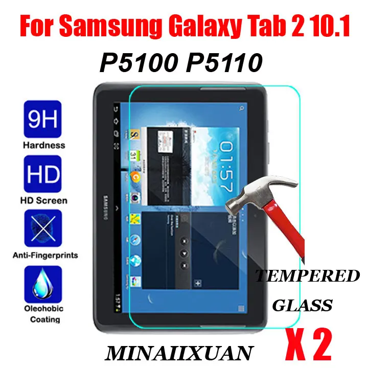 2 шт Анти Взрывобезопасное закаленное стекло для Samsung Galaxy Tab 10 1 P5100 P5110 GT дюймов