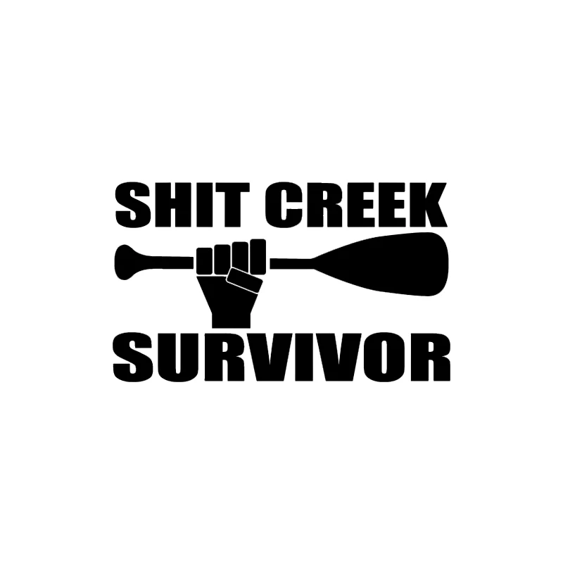 

Personality Fashion Sh*t Creek Survivor Decal Canoe Kayak Camping Paddle Cool!
