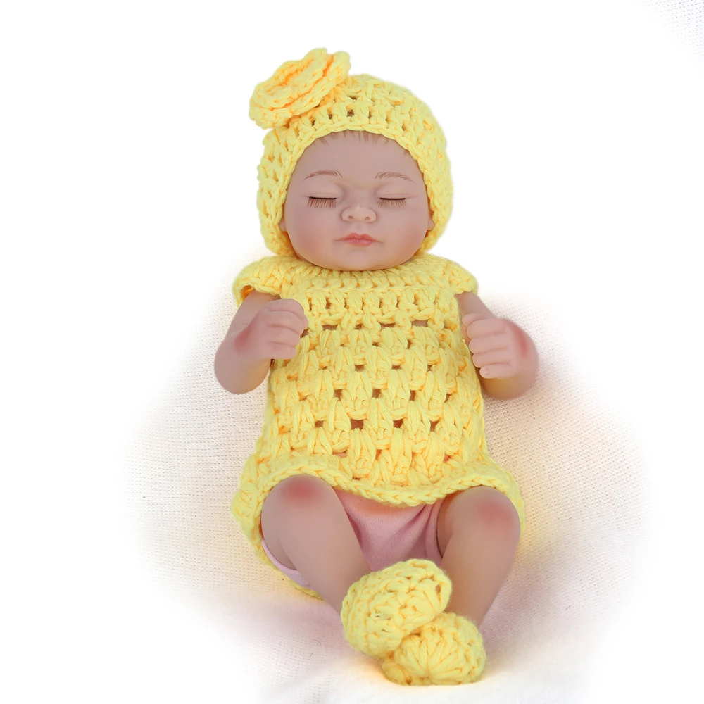 NPKDOLL Reborn Baby Dolls продажа силиконовая Реалистичная мини кукла 25 см с полным корпусом
