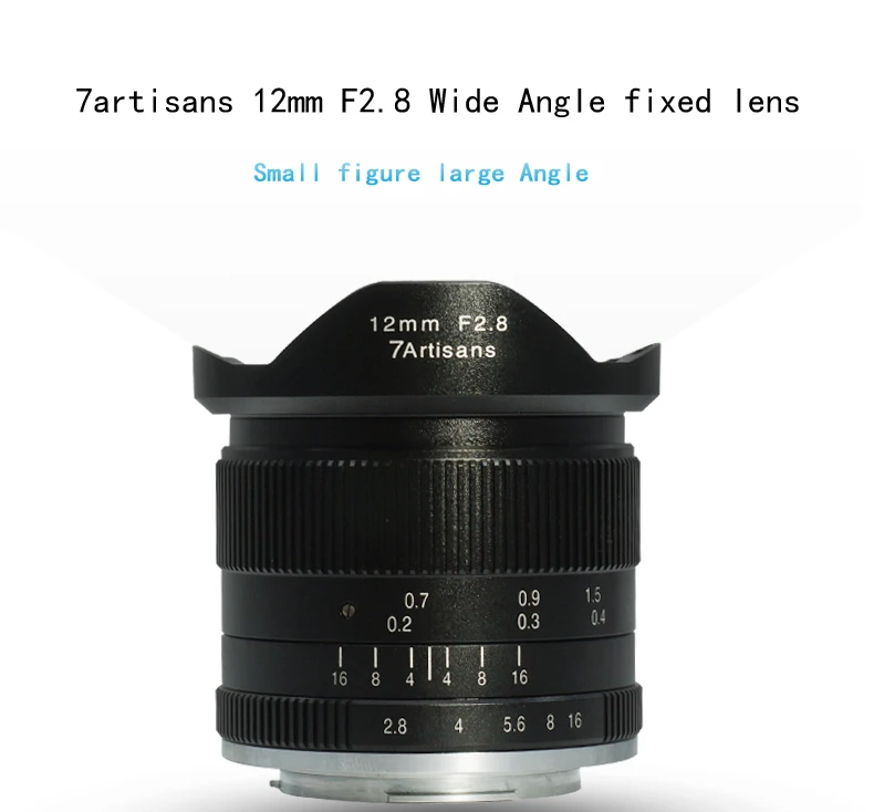 7 ремесленников 12 мм f2.8 ультра широкоугольный объектив для Canon EOSM Fuji FX M43 E-mount APS-C беззеркальных камер A6500 A6300 XT2 объектив