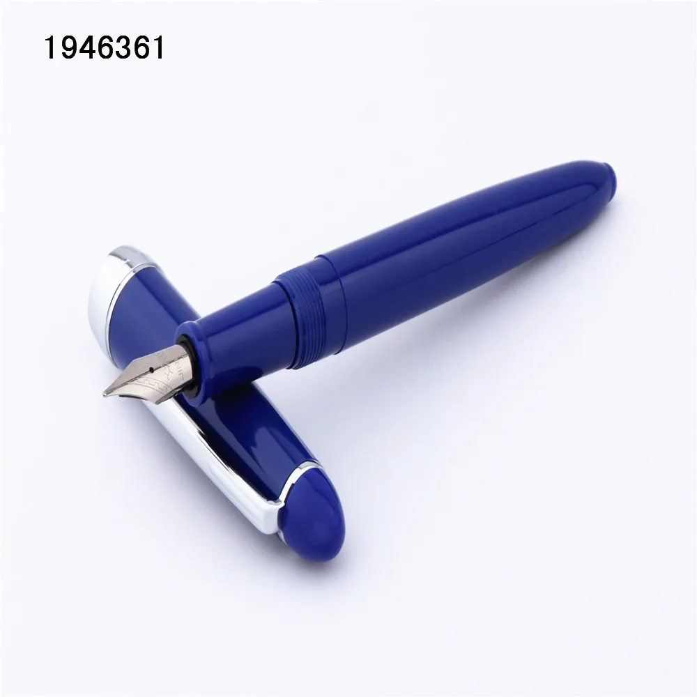 Blue JINHAO 992 Все 12 Цвет спирально круглые средства ухода за кожей школьные канцелярские принадлежности перьевая ручка Новая роскошная бумажная коробка подарка ручек молочного цвета - Цвет: Blue