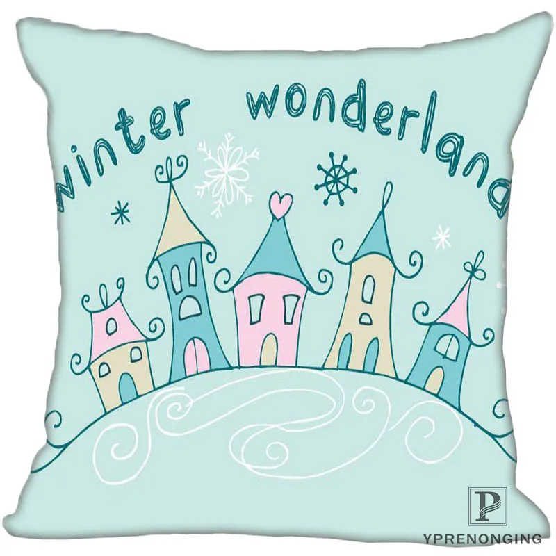Square Pillowcases На заказ Наволочка анимированный замок квадратная на молнии Подушка Cover35X35, 40x40,45x45 см(одна сторона) 180522-02-02 - Цвет: Square Pillowcases