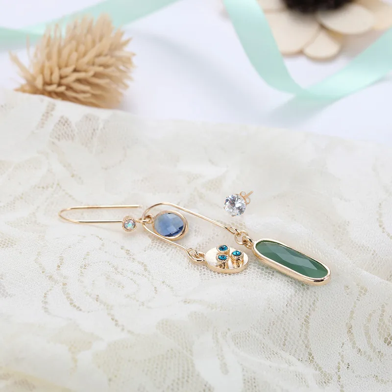Laamei Для женщин Нерегулярные Bijoux Блестящий горный хрусталь серьги рождественские