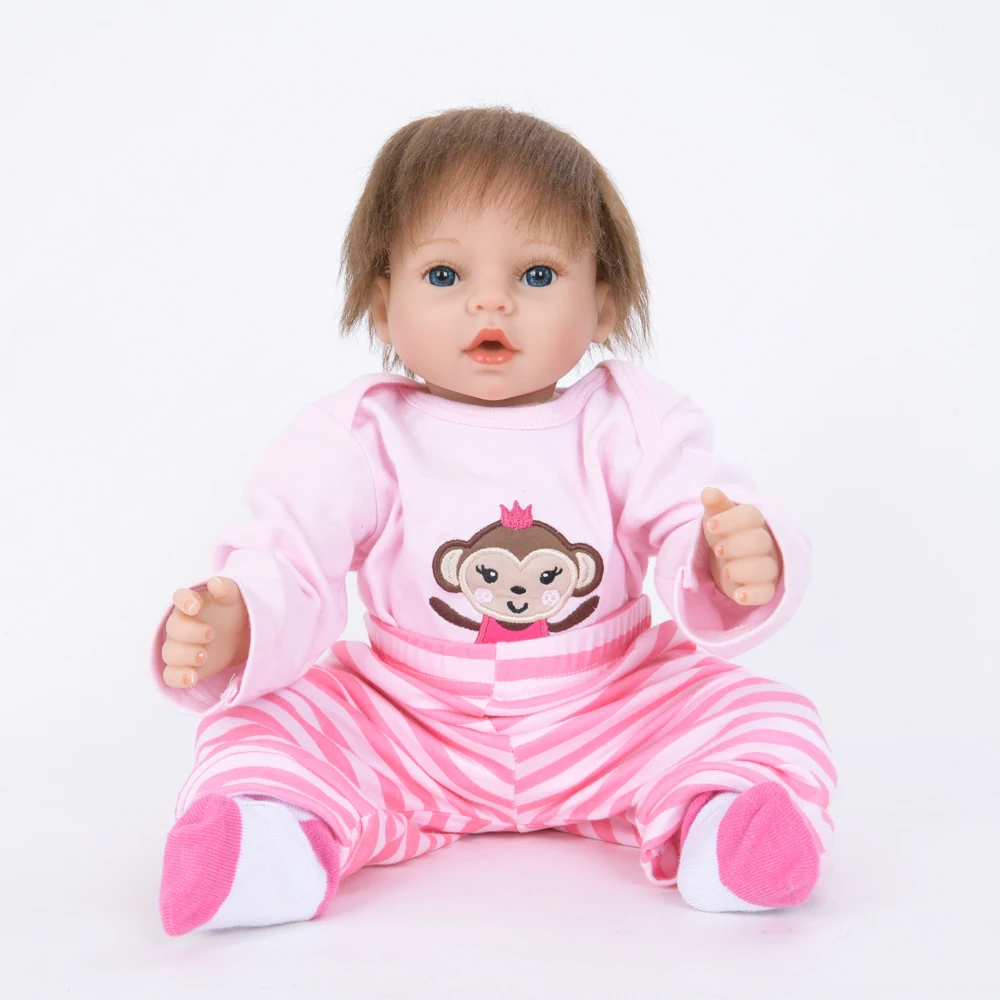 55 см тканевая кукла для новорожденных Реалистичная Детская Принцесса Bonecas Bebe Reborn