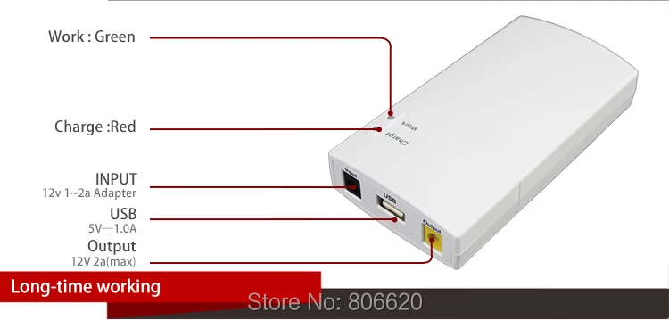 Мини Портативный UPS 12V2_5A DC онлайн источник питания с литиевой батареей 7800 мАч Max7 часов время резервного копирования для CCTV& модемного оборудования