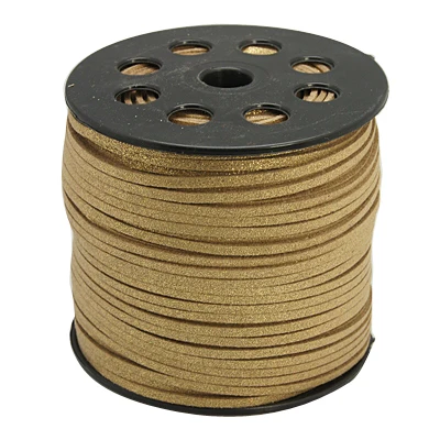 

Faux Suede Cord, Tan, 3mm, 100yards/roll