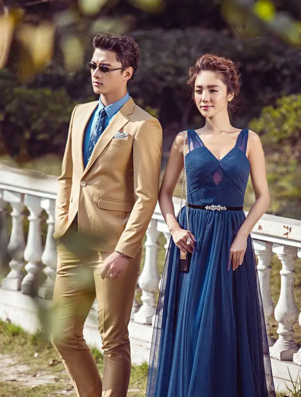 Мужские костюмы хаки Свадебные смокинги для жениха Bestmen модные мужские на заказ