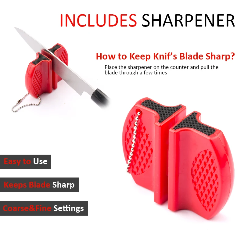 Portable Mini Ceramic Rod Tungsten Steel Kitchen Knives Sharpener Tool Pocket Knife Sharpening Accessories For | Дом и сад