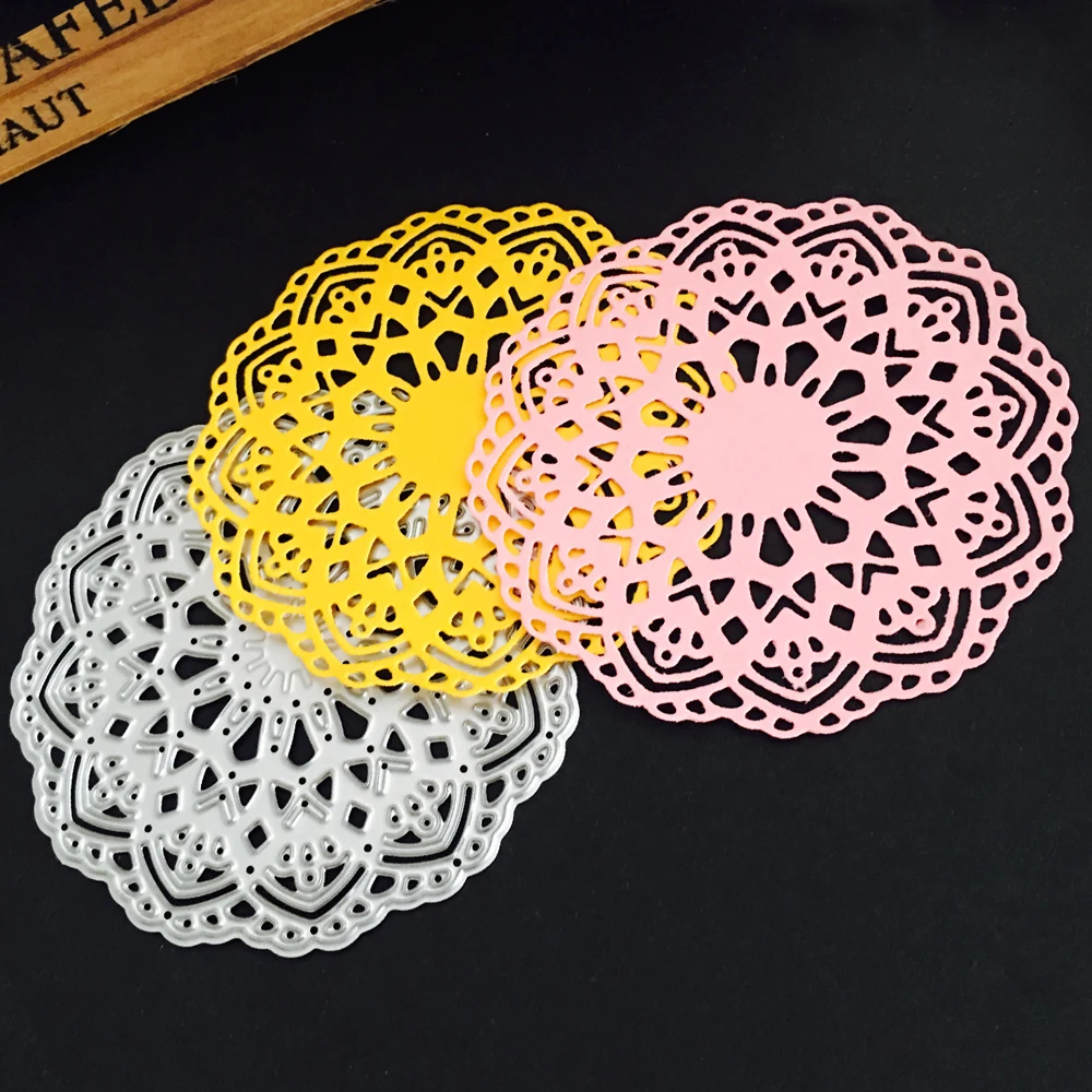 Цветок Doily ремесло высечки Металлические для DIY скрапбукинга Новые 2019 карточные