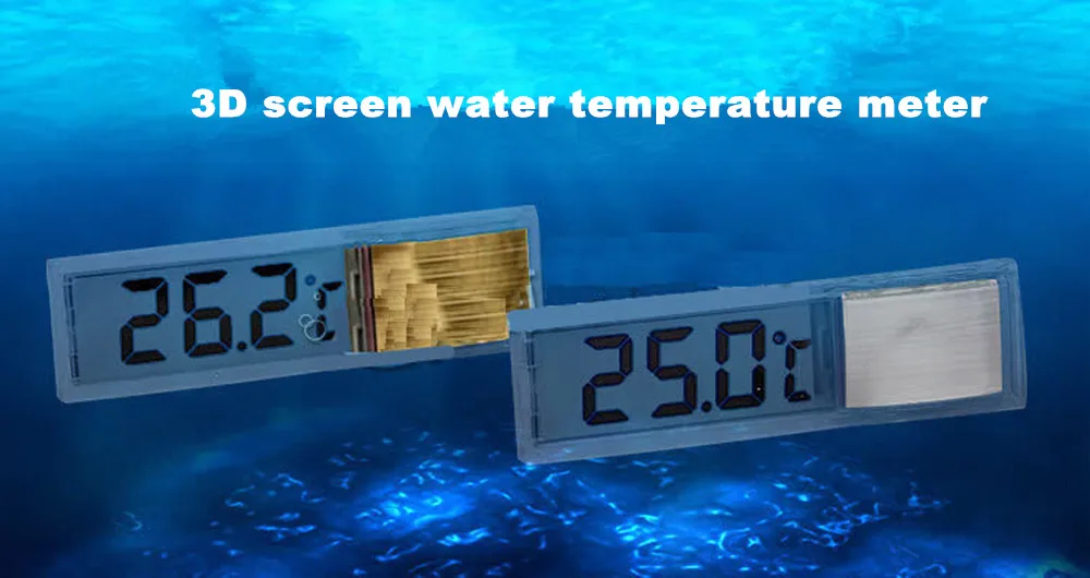 2016 New Electronic LCD 3D Crystal Digital Aquarium Thermometer Fish Tank Water Multifunctional Temperature Measuring Tools | Инструменты