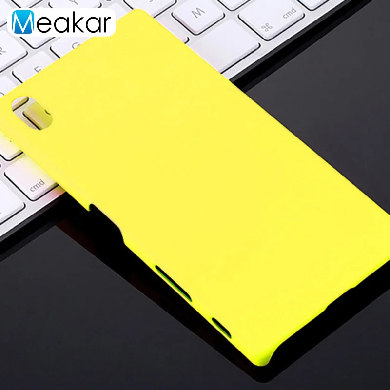 yellow Матовый пластиковый чехол для sony Xperia X Dual F5122 чехол-лента на заднюю панель - Цвет: yellow