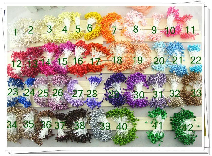 Двухсторонние жемчужные тычинки 3 мм несколько цветов аксессуары сделай сам для