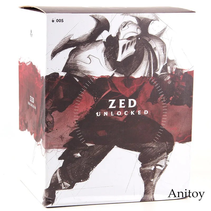 Riot Games Zed Unlocked 005 мастер теней ПВХ фигурка Коллекционная модель игрушки