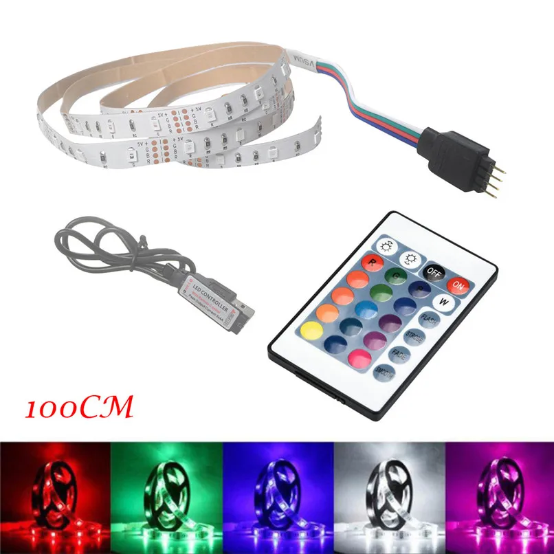 Светодиодная лента 50 200 см USB лампа для ТВ задней панели 2835RGB изменение цвета +