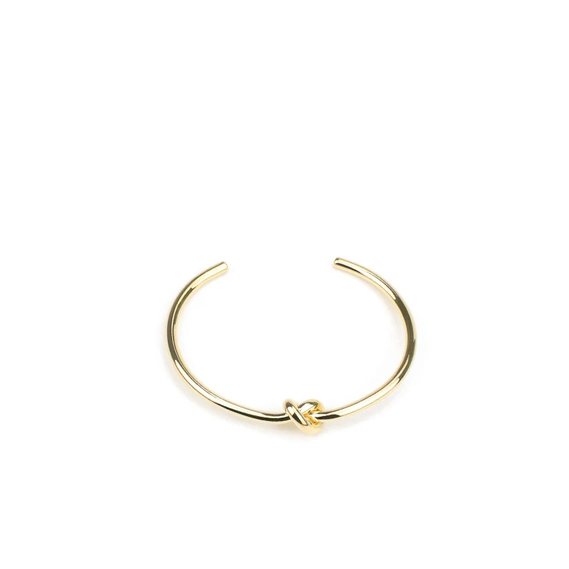 GWACC Gold Color Metal Single Circle Knotted Bracelets Bangle For Women Original Cool Creative Design Fashion Jewelry Vintage | Украшения и