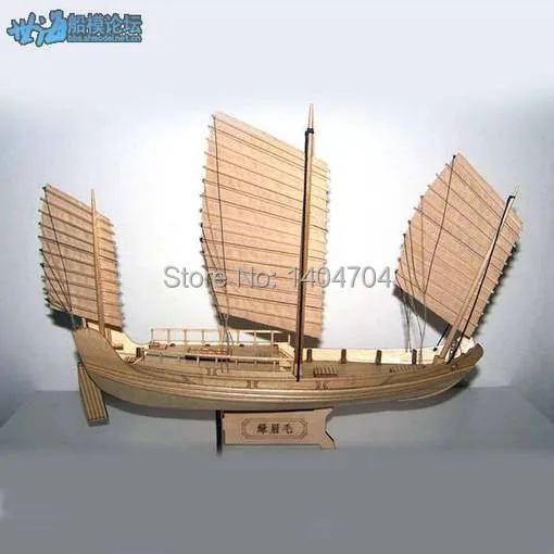 Бесплатная доставка Масштаб 1:148 деревянный парусник лазерной резки модель