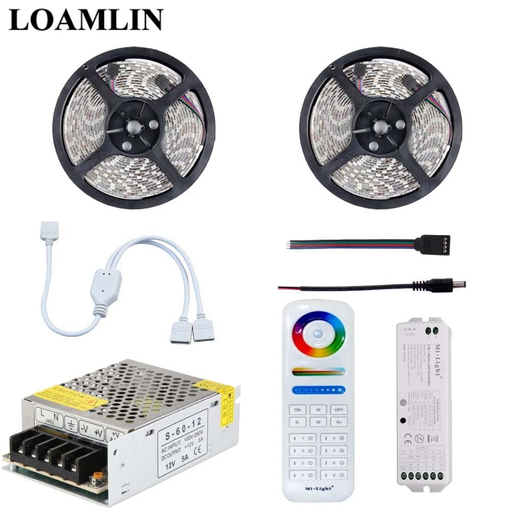 Светодиодная светильник та RGB 2835/3528SMD Mi FUT089 8 зонная лента с пультом