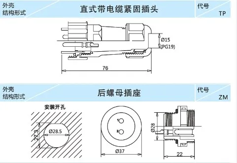 SD28 28 мм 3P 5P 7P 9 P 12P 19P 24 Квадратный фланец водонепроницаемый авиационный разъем