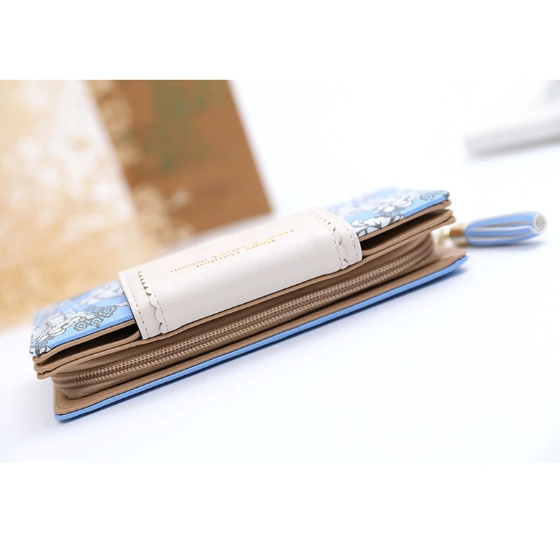 Клатч на молнии с кисточкой женские бумажники Женский Длинный кошелек брендовый