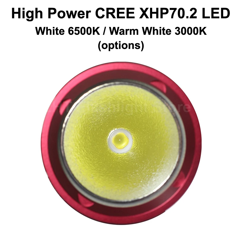 売却 ハイパワー DV70 Cree XHP70.2 4000 ルーメン 4 モードダイビング LED 懐中電灯 (2 × 26650)