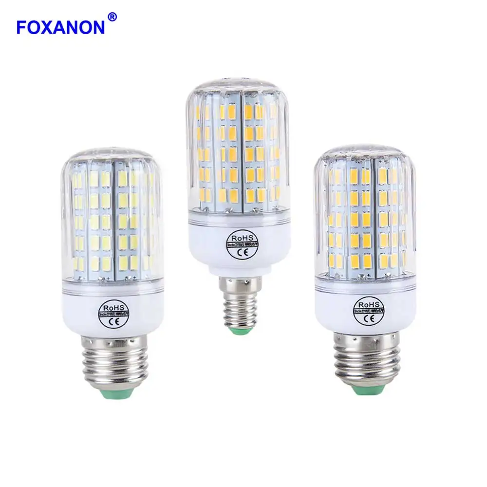 Светодиодная лампа E27 SMD 5730 AC220V E14 лампочка-кукуруза 24 30 42 64 80 108 136 | Освещение