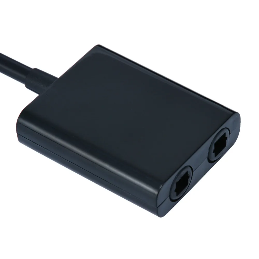Высокое качество Toslink Оптическое волокно SPDIF 1 до 2 аудио кабель адаптер Y сплиттер